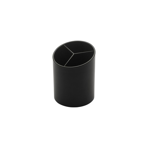 Business Source Large 3-Compartment Plastic Pencil Cup
