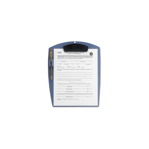 Storex Deluxe Poly Clipboard