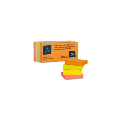 Business Source Premium Repostionable Adhesive Notes