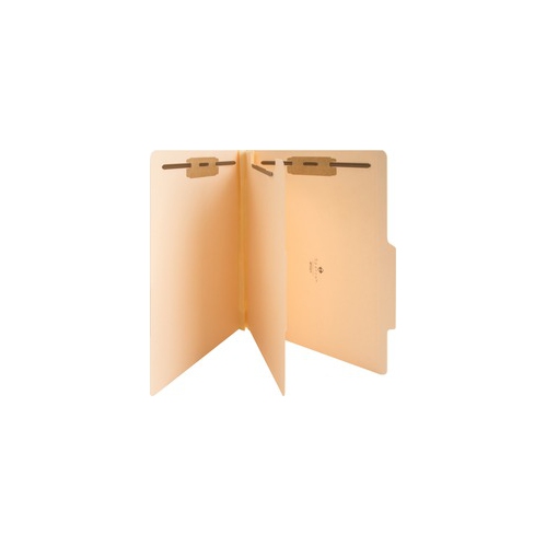 BUSINESS SOURCE  4-Part Manila Classification Folders (17271)