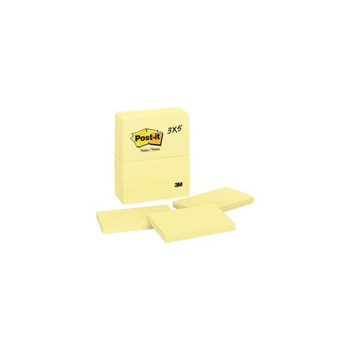 Post-it Original Pads in Canary Yellow -