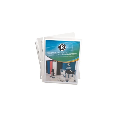 BUSINESS SOURCE  Top-Loading Poly Sheet Protectors (32357)