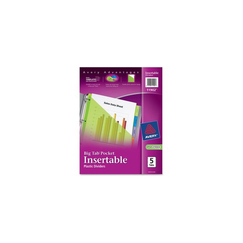 Avery Big Tab Plastic Insertable Dividers