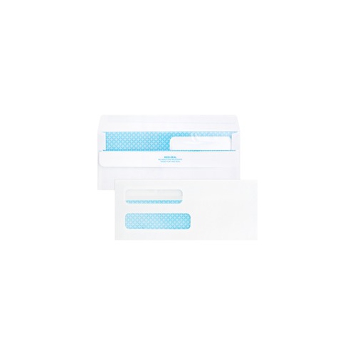 BUSINESS SOURCE  Double Window No. 8-5/8 Check Envelopes (04650)