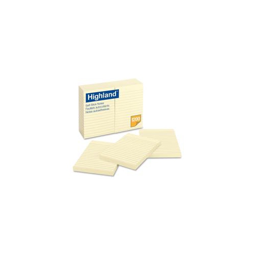 HIGHLAND  Ruled Self Adhesive Note Pads (6609)