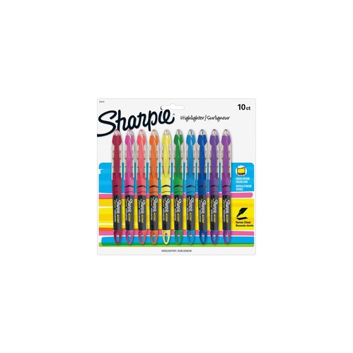 Sharpie 24415PP Accent Liquid Chisel Tip Pen Style Highlighter, Color  Assortment - 10/Pack