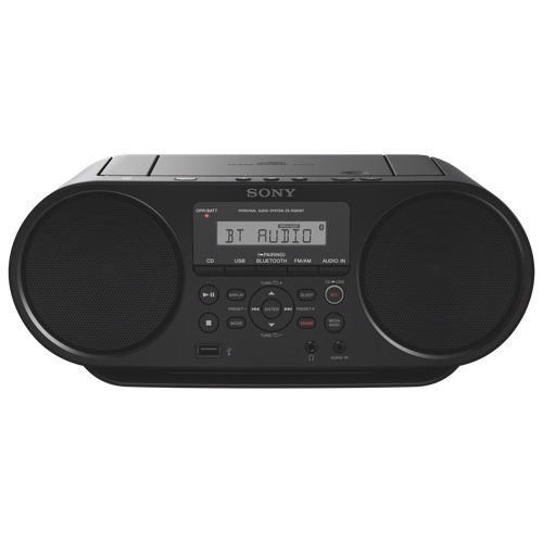 Sony ZS-RS60BT Bluetooth Portable Boombox - Black - Refurbished