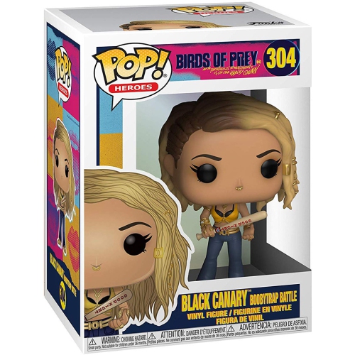 FUNKO  Pop Dc Heroes 3.75 Inch Action Figure Birds Of Prey - Canary Boobytrap Battle #304 In Black