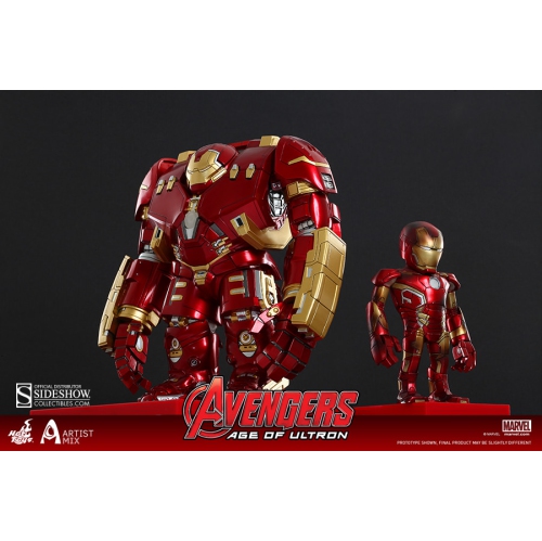 MARVEL  Avengers Age Of Ultron 8 Inch Action Figure Artist Mix Series 1 - Iron Man Mark Xliii Battle Damaged And Hulkbuster