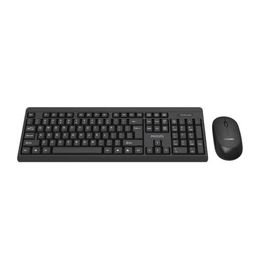 Ensemble clavier et souris ergonomique sans fil 2,4 GHz de Philips avec design élégant
