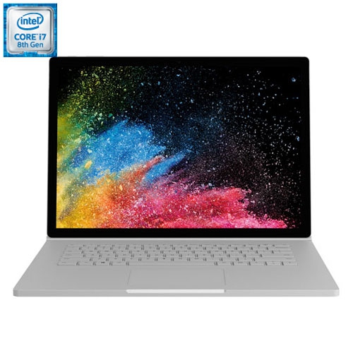 Microsoft Surface Book 2 15" 2-in-1 Laptop - Silver-English - Refurbished