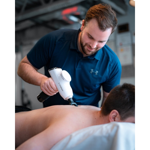 Xfitonway Premium Percussive Therapy Professional Massage Gun in PIANO WHITE