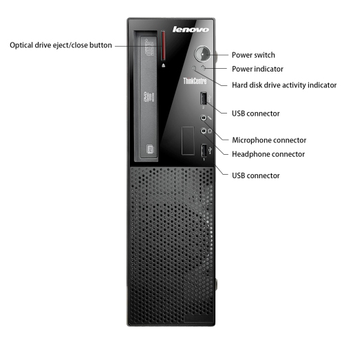 Refurbished (Good) - Lenovo ThinkCentre E73 SFF,Intel Core i3 4130 