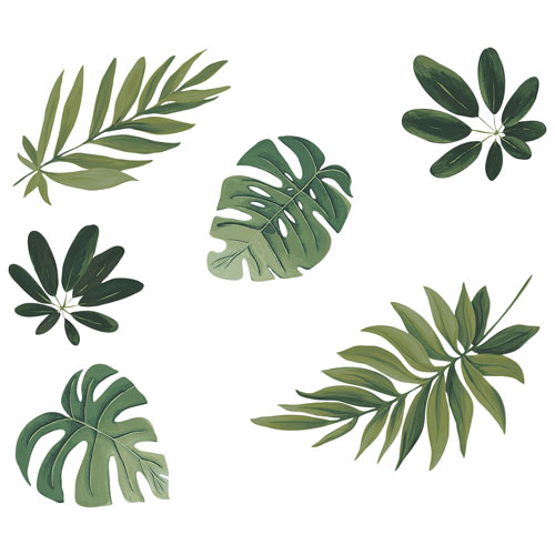 WallPops Havana Leaves Wall Art Kit - Green