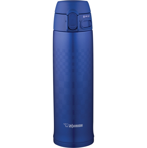 ZOJIRUSHI Flip-Open Stainless Water Bottle SM-TAE48SA - 16oz Ichimatsu Blue