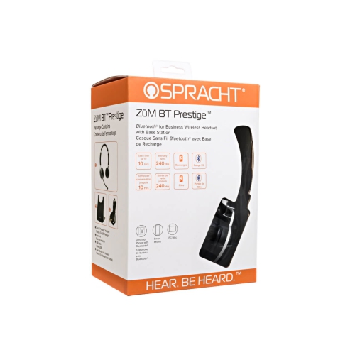 Spracht ZumBT Prestige On-Ear Noise Cancelling Bluetooth Headset with Mic -
