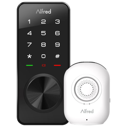 Alfred DB1W-A-BL Bluetooth Smart Lock with Wi-Fi Bridge & Key - Only at Best Buy