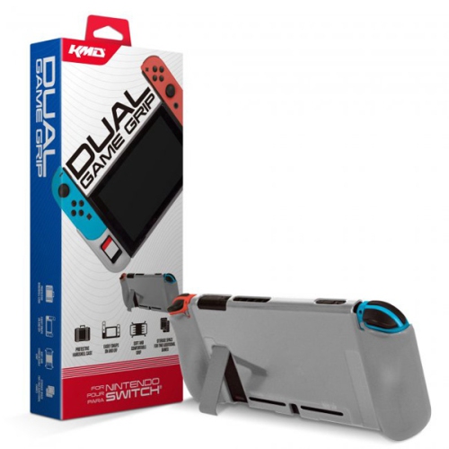 KMD Dual Game Grip Case for Switch, Frost Gray