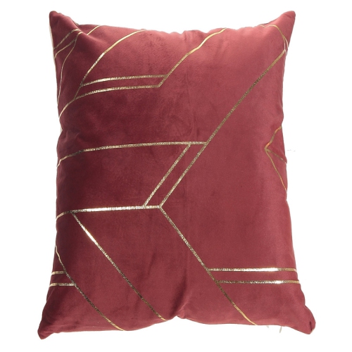 Gold Vectors Cushion With Side Zipper