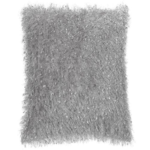 Tousled Cushion With Side Zipper