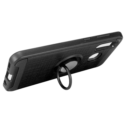 Galaxy A20s Hard Cover Case w/360 degrees rotating ring stand, Navy Blue