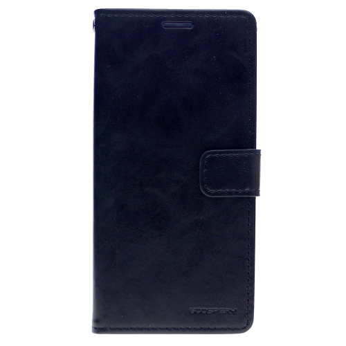 Final Sale! TopSave Goospery Bluemoon Card Slot w/Magnetic Clip Leather Folio Wallet Flip For Samsung Galaxy A20S, Black