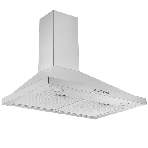 Ancona 30" Convertible Wall-Mounted Pyramid Range Hood in Stainless Steel&nbsp;