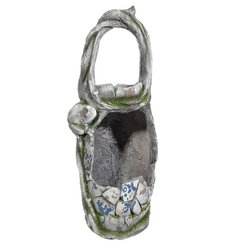 MAISON CONCEPTS  Outdoor Garden Planter And Bird Feeder (Mosaic Basket)