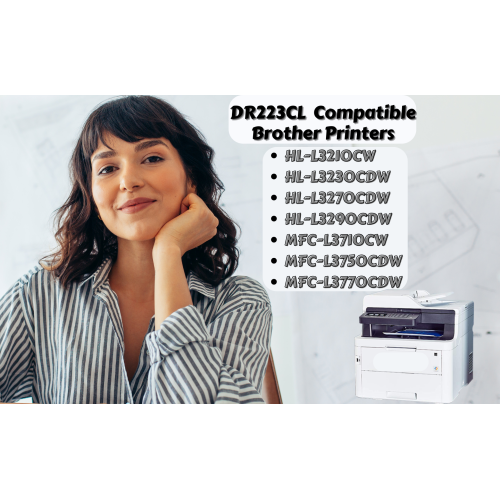 DR223CL Brother Compatible Drums Set of 4 for Printers Use TN227 / TN223 ; DR223 for HL L3210CW L3230CDW L3270CDW L3290CDW and MFC L3710CW L3750CDW