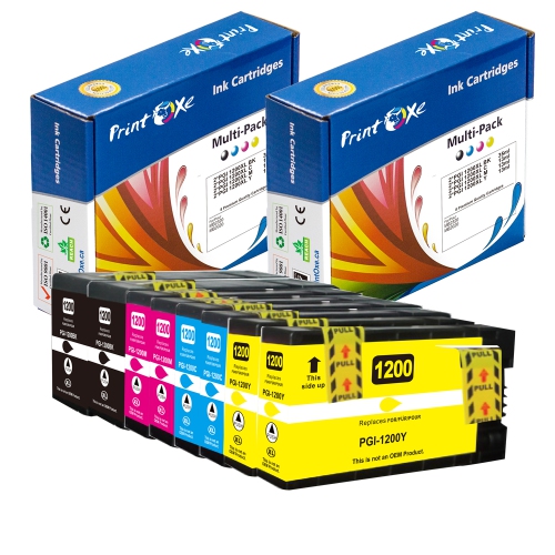 PRINTOXE® PGI 1200XL Compatible 2 Set PGI-1200 Pigment 8 Cartridges for Canon MAXIFY MB2320 MB2020 MB2350 MB2050 MB2120 MB2720