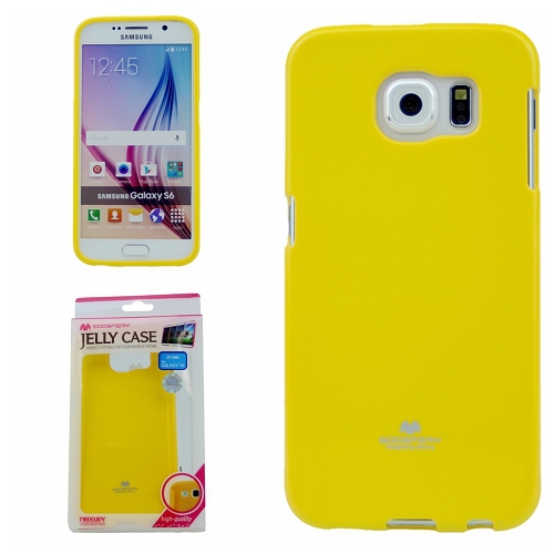 Samsung S6 Goospery Jelly Case, Yellow