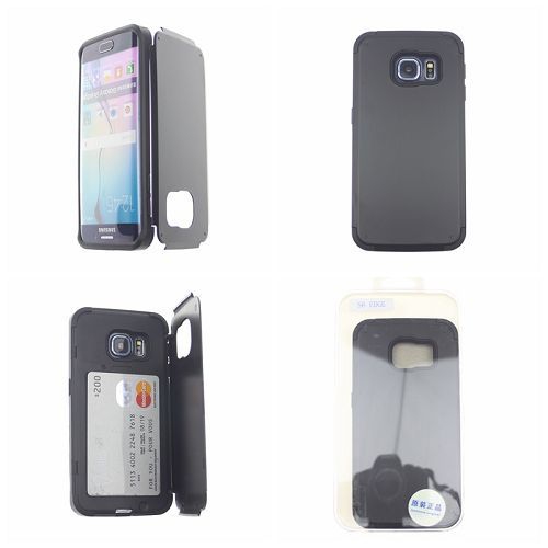 No Package Samsung Galaxy S6 Black Inverse Advanced Armor Stand Case Card Wallet