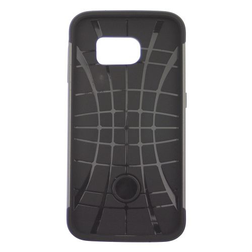 No Package Samsung S6 Matt Dual Layer Armor Case, Black