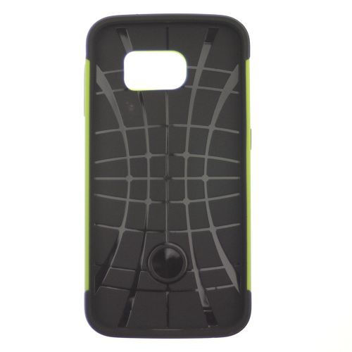 No Package Samsung S6 Matt Dual Layer Armor Case, Green