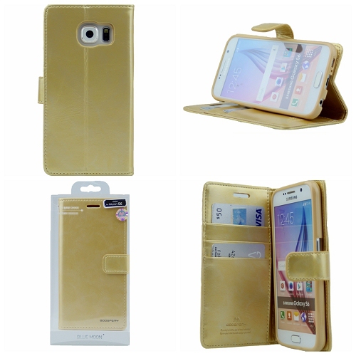 Samsung S6 Goospery Bluemoon Diary Case, Or