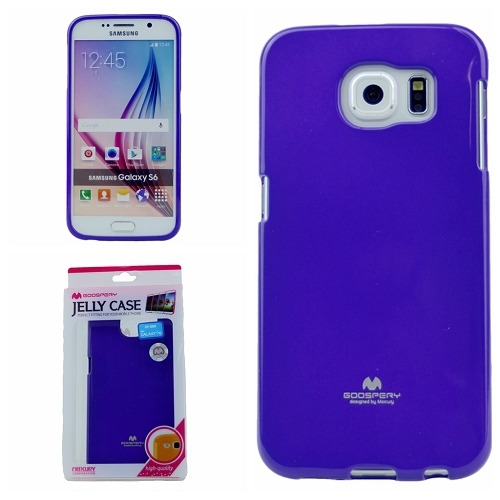 Samsung S6 Goospery Jelly Case, Purple