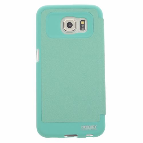 CLEARANCE SALE! FINAL SALE! Samsung S6 Goospery Bumper View Flip, Teal