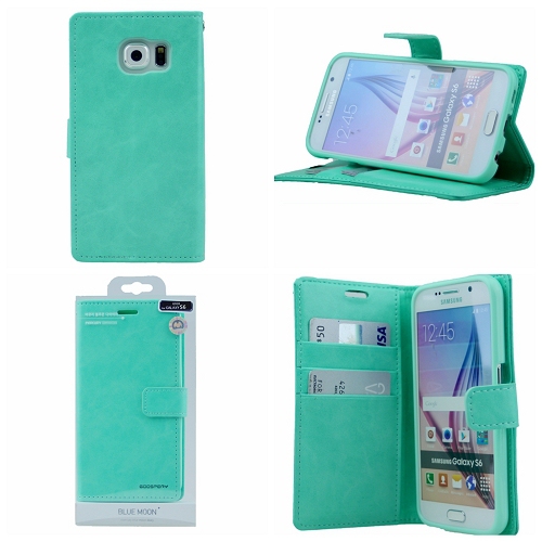 Samsung S6 Goospery Bluemoon Diary Case, Teal