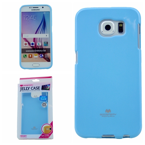 Étui Samsung S6 Goospery Jelly, bleu clair