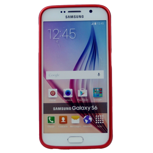 Samsung S6 Goospery iJelly Metal Case, Red