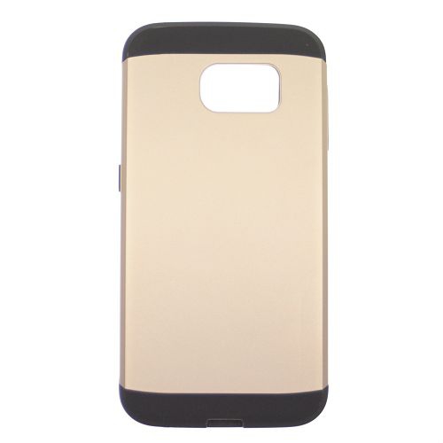 No Package Étui d'armure double couche pour Samsung S6 Matt, or