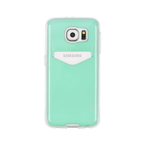 Samsung S6 Goospery Slim Plus Card Pocket Case, Teal