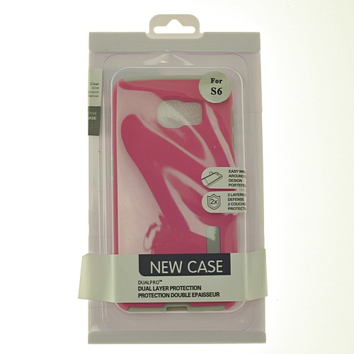 No Package Samsung S6 New Dual Layer Armor Case, Baby Pink