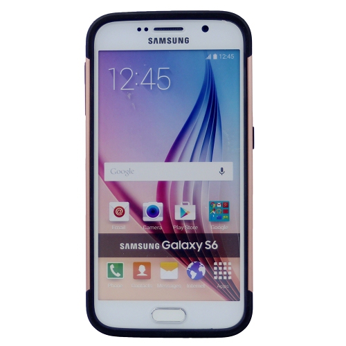 No Package Samsung S6 Matt Dual Layer Armor Case, Black