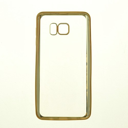 Samsung S6 Hallsen Color Bumper TPU Case, Gold