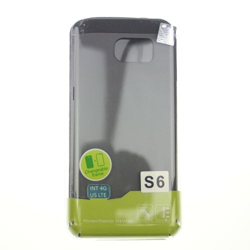 No Package Samsung S6 Matt Dual Layer Armor Case, Black