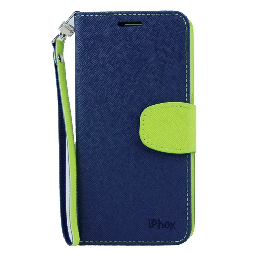 Samsung S6 Iphox Flip Case, Navy Blue