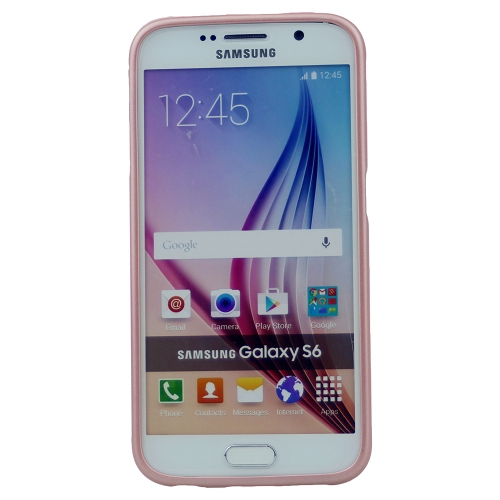 Samsung S6 Goospery iJelly Metal Case, Rose Gold
