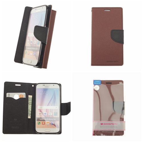 Samsung S6 Goospery Fancy Diary Case, Brown