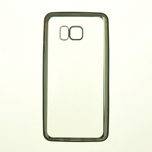 Samsung S6 Hallsen Color Bumper TPU Case, Black